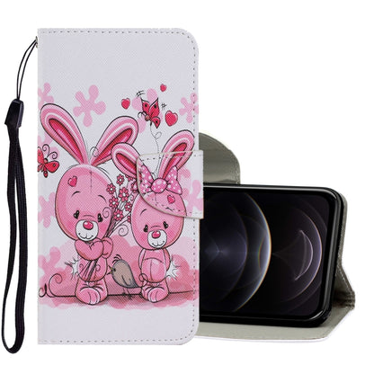 Coloured Drawing Pattern Horizontal Flip PU Leather Case with Holder & Card Slots & Wallet & Lanyard, For iPhone XS Max, For iPhone 12 mini, For iPhone 12 / 12 Pro