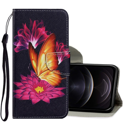 Coloured Drawing Pattern Horizontal Flip PU Leather Case with Holder & Card Slots & Wallet & Lanyard, For iPhone XS Max, For iPhone 12 mini, For iPhone 12 / 12 Pro
