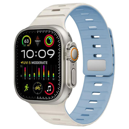 xDfind Magnetic Norman Buckle Silicone Watch Band, For Apple Watch 42 / 44 / 45 / 46 / 49mm, For Apple Watch 38 / 40 / 41 / S11 42mm