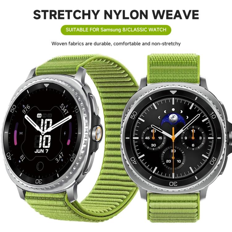 xDfind Parachute Buckle Mountain Pattern Nylon Watch Band, For Samsung Galaxy Watch8 / Watch8 Classic