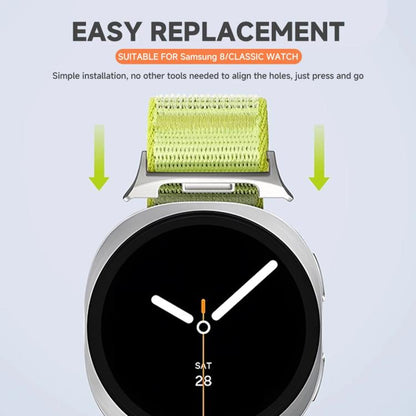 xDfind Parachute Buckle Mountain Pattern Nylon Watch Band, For Samsung Galaxy Watch8 / Watch8 Classic