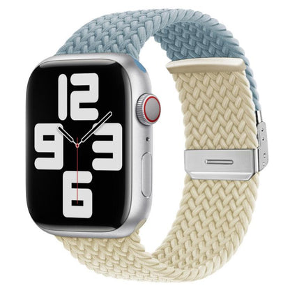 xDfind Buckle-fastening Stitching Braided Nylon Watch Band, For Apple Watch 42 / 44 / 45 / 46 / 49mm, For Apple Watch 38 / 40 / 41 / S10 42mm