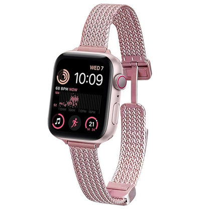 xDfind Wheat Ear Magnetic Buckle Stainless Steel Watch Band, For Apple Watch 42 / 44 / 45 / 46 / 49mm, For Apple Watch 38 / 40 / 41 / S10 42mm