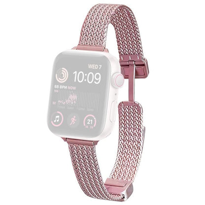 xDfind Wheat Ear Magnetic Buckle Stainless Steel Watch Band, For Apple Watch 42 / 44 / 45 / 46 / 49mm, For Apple Watch 38 / 40 / 41 / S10 42mm