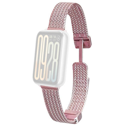 xDfind Wheat Ear Magnetic Buckle Stainless Steel Watch Band, For Xiaomi Band 10 Pro / 9 Pro / Redmi Watch 6, For Xiaomi Smart Band 10 / 9 / 8 NFC