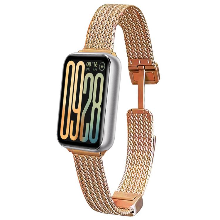 xDfind Wheat Ear Magnetic Buckle Stainless Steel Watch Band, For Xiaomi Band 10 Pro / 9 Pro / Redmi Watch 6, For Xiaomi Smart Band 10 / 9 / 8 NFC