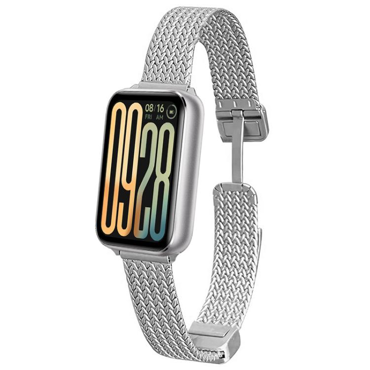 xDfind Wheat Ear Magnetic Buckle Stainless Steel Watch Band, For Xiaomi Band 10 Pro / 9 Pro / Redmi Watch 6, For Xiaomi Smart Band 10 / 9 / 8 NFC