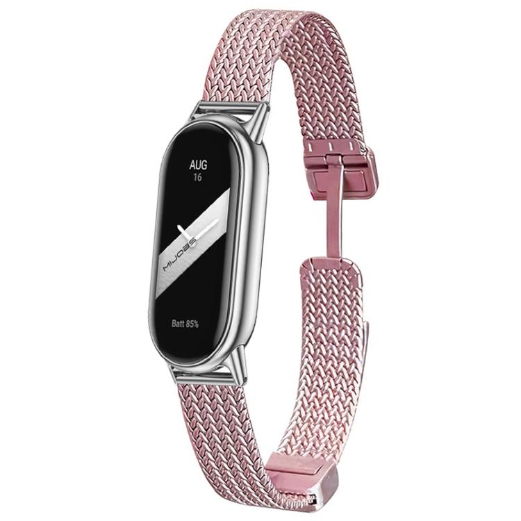xDfind Wheat Ear Magnetic Buckle Stainless Steel Watch Band, For Xiaomi Band 10 Pro / 9 Pro / Redmi Watch 6, For Xiaomi Smart Band 10 / 9 / 8 NFC