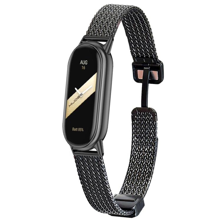 xDfind Wheat Ear Magnetic Buckle Stainless Steel Watch Band, For Xiaomi Band 10 Pro / 9 Pro / Redmi Watch 6, For Xiaomi Smart Band 10 / 9 / 8 NFC
