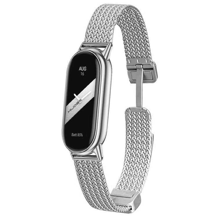 xDfind Wheat Ear Magnetic Buckle Stainless Steel Watch Band, For Xiaomi Band 10 Pro / 9 Pro / Redmi Watch 6, For Xiaomi Smart Band 10 / 9 / 8 NFC