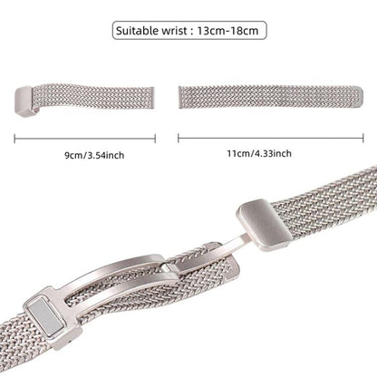 xDfind Wheat Ear Magnetic Buckle Stainless Steel Watch Band, For Xiaomi Band 10 Pro / 9 Pro / Redmi Watch 6, For Xiaomi Smart Band 10 / 9 / 8 NFC