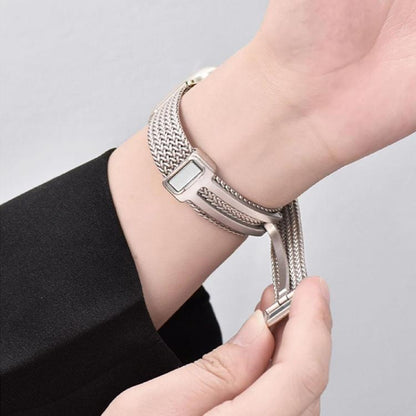 xDfind Wheat Ear Magnetic Buckle Stainless Steel Watch Band, For Xiaomi Band 10 Pro / 9 Pro / Redmi Watch 6, For Xiaomi Smart Band 10 / 9 / 8 NFC