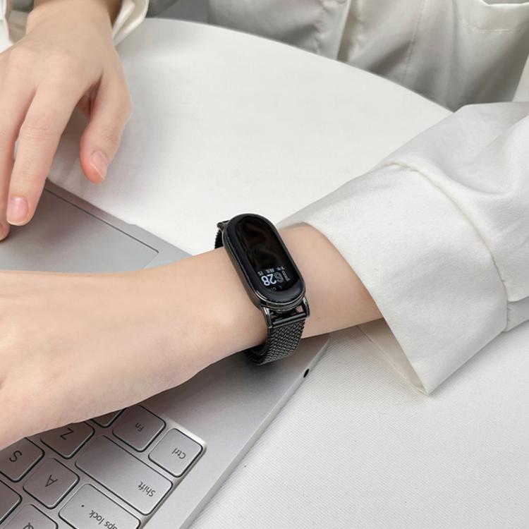 xDfind Wheat Ear Magnetic Buckle Stainless Steel Watch Band, For Xiaomi Band 10 Pro / 9 Pro / Redmi Watch 6, For Xiaomi Smart Band 10 / 9 / 8 NFC