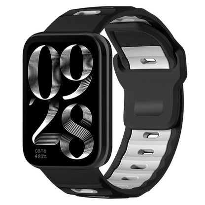xDfind Flat-head Dual-color Silicone Watch Band, For Xiaomi Band 10 Pro / 9 Pro / Redmi Watch 6, For Redmi Watch 3 Active / Watch 3 Lite, For Redmi Watch 3