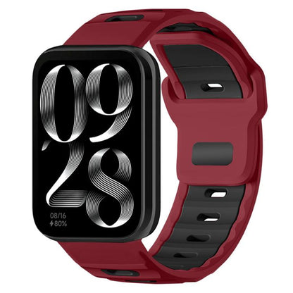 xDfind Flat-head Dual-color Silicone Watch Band, For Xiaomi Band 10 Pro / 9 Pro / Redmi Watch 6, For Redmi Watch 3 Active / Watch 3 Lite, For Redmi Watch 3