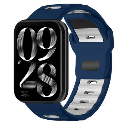 xDfind Flat-head Dual-color Silicone Watch Band, For Xiaomi Band 10 Pro / 9 Pro / Redmi Watch 6, For Redmi Watch 3 Active / Watch 3 Lite, For Redmi Watch 3