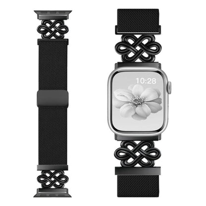 xDfind Chinese Knot Nylon Braided Magnetic Buckle Watch Band, For Apple Watch 42 / 44 / 45 / 46 / 49mm, For Apple Watch 38 / 40 / 41 / S11 42mm