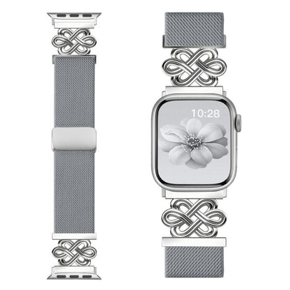 xDfind Chinese Knot Nylon Braided Magnetic Buckle Watch Band, For Apple Watch 42 / 44 / 45 / 46 / 49mm, For Apple Watch 38 / 40 / 41 / S11 42mm