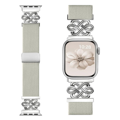 xDfind Chinese Knot Nylon Braided Magnetic Buckle Watch Band, For Apple Watch 42 / 44 / 45 / 46 / 49mm, For Apple Watch 38 / 40 / 41 / S11 42mm
