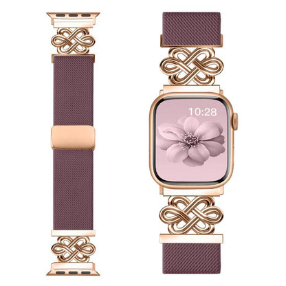 xDfind Chinese Knot Nylon Braided Magnetic Buckle Watch Band, For Apple Watch 42 / 44 / 45 / 46 / 49mm, For Apple Watch 38 / 40 / 41 / S11 42mm