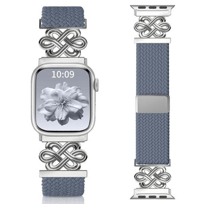 xDfind Chinese Knot Nylon Rainbow Braided Magnetic Buckle Watch Band, For Apple Watch 42 / 44 / 45 / 46 / 49mm, For Apple Watch 38 / 40 / 41 / S11 42mm