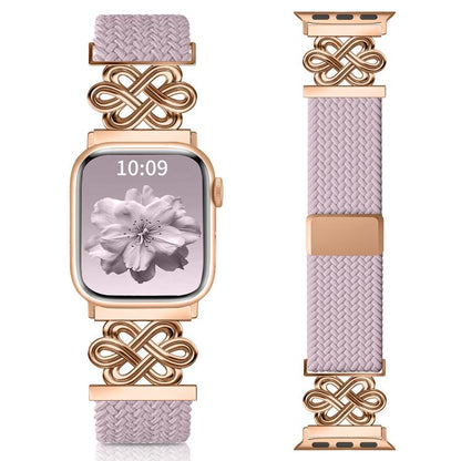 xDfind Chinese Knot Nylon Rainbow Braided Magnetic Buckle Watch Band, For Apple Watch 42 / 44 / 45 / 46 / 49mm, For Apple Watch 38 / 40 / 41 / S11 42mm