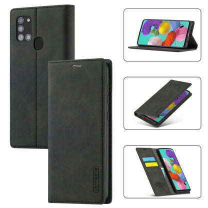 LC.IMEEK Strong Magnetism Ultra-thin Horizontal Flip Shockproof Matte TPU + PU Leather Case with Holder & Card Slots & Wallet, For Samsung Galaxy A11 / M11, For Samsung Galaxy A21s, For Samsung Galaxy A71 / M70s, For Samsung Galaxy A51 / M40s          ...