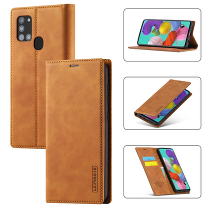 LC.IMEEK Strong Magnetism Ultra-thin Horizontal Flip Shockproof Matte TPU + PU Leather Case with Holder & Card Slots & Wallet, For Samsung Galaxy A11 / M11, For Samsung Galaxy A21s, For Samsung Galaxy A71 / M70s, For Samsung Galaxy A51 / M40s          ...