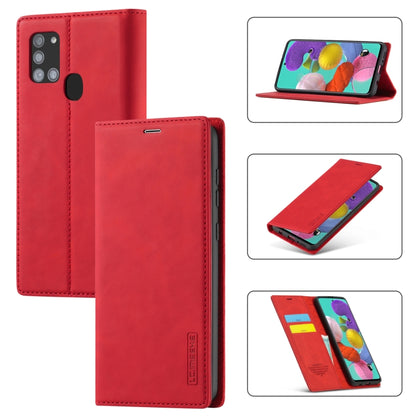 LC.IMEEK Strong Magnetism Ultra-thin Horizontal Flip Shockproof Matte TPU + PU Leather Case with Holder & Card Slots & Wallet, For Samsung Galaxy A11 / M11, For Samsung Galaxy A21s, For Samsung Galaxy A71 / M70s, For Samsung Galaxy A51 / M40s          ...