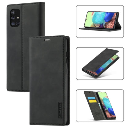 LC.IMEEK Strong Magnetism Ultra-thin Horizontal Flip Shockproof Matte TPU + PU Leather Case with Holder & Card Slots & Wallet, For Samsung Galaxy A11 / M11, For Samsung Galaxy A21s, For Samsung Galaxy A71 / M70s, For Samsung Galaxy A51 / M40s          ...