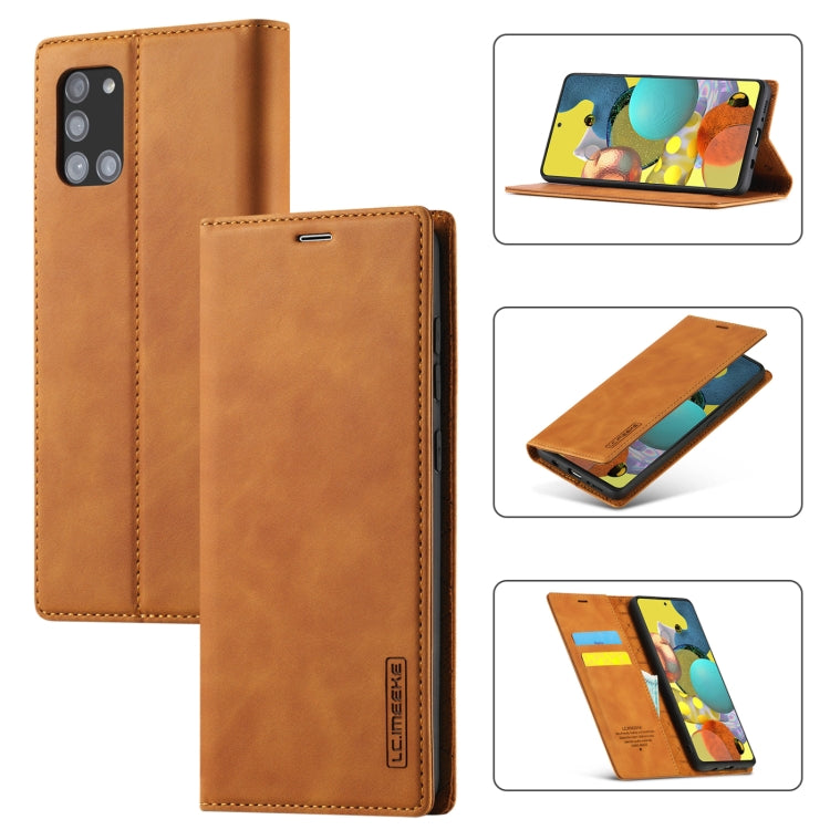 LC.IMEEK Strong Magnetism Ultra-thin Horizontal Flip Shockproof Matte TPU + PU Leather Case with Holder & Card Slots & Wallet, For Samsung Galaxy A11 / M11, For Samsung Galaxy A21s, For Samsung Galaxy A71 / M70s, For Samsung Galaxy A51 / M40s          ...