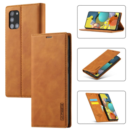LC.IMEEK Strong Magnetism Ultra-thin Horizontal Flip Shockproof Matte TPU + PU Leather Case with Holder & Card Slots & Wallet, For Samsung Galaxy A11 / M11, For Samsung Galaxy A21s, For Samsung Galaxy A71 / M70s, For Samsung Galaxy A51 / M40s          ...