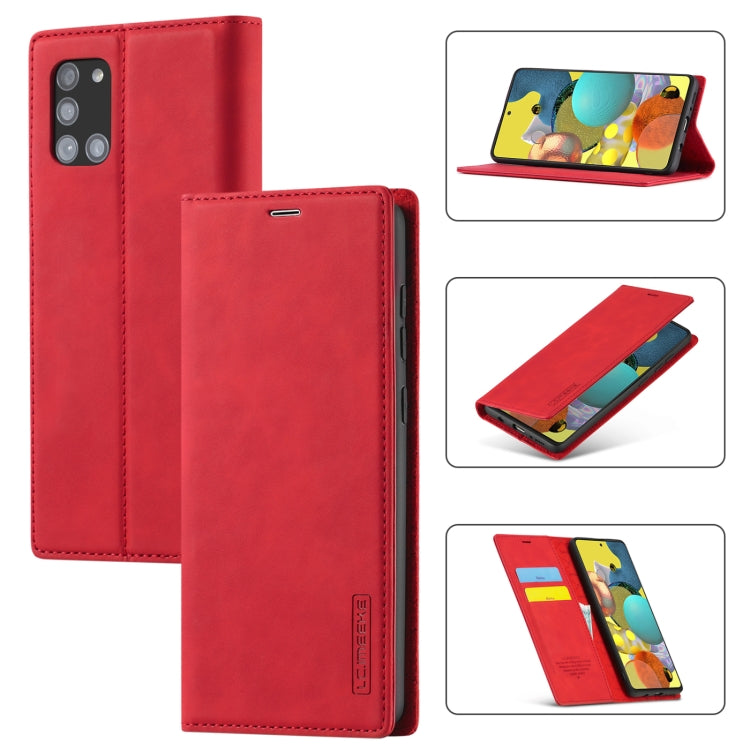 LC.IMEEK Strong Magnetism Ultra-thin Horizontal Flip Shockproof Matte TPU + PU Leather Case with Holder & Card Slots & Wallet, For Samsung Galaxy A11 / M11, For Samsung Galaxy A21s, For Samsung Galaxy A71 / M70s, For Samsung Galaxy A51 / M40s          ...