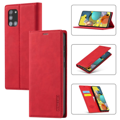 LC.IMEEK Strong Magnetism Ultra-thin Horizontal Flip Shockproof Matte TPU + PU Leather Case with Holder & Card Slots & Wallet, For Samsung Galaxy A11 / M11, For Samsung Galaxy A21s, For Samsung Galaxy A71 / M70s, For Samsung Galaxy A51 / M40s          ...