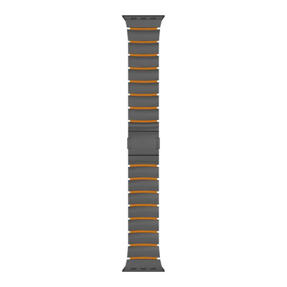 Magnetic Clasp One Beads Silicone Titanium Alloy Watch Band, For Apple Watch 46mm / 49mm / 45mm / 44mm, For Apple Watch 42mm / 41mm / 40mm / 38mm