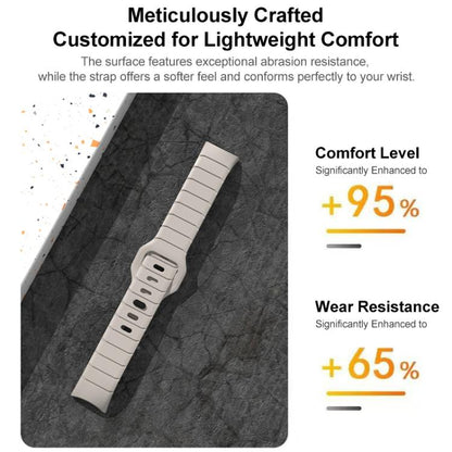 xDfind Armor-Style Reverse Buckle Silicone Watch Band, For Xiaomi Smart Band 10 / 9 / 8