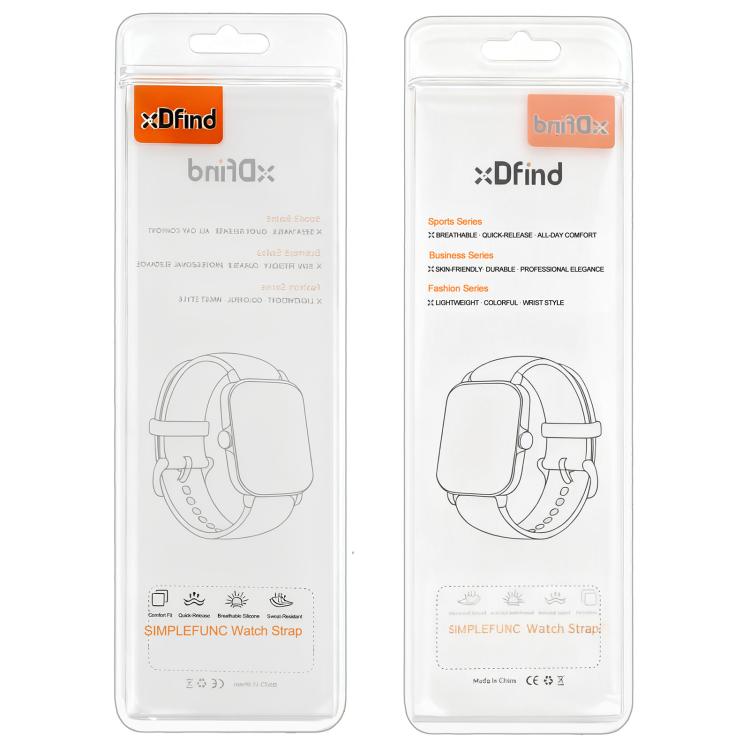 xDfind Armor-Style Reverse Buckle Silicone Watch Band, For Xiaomi Smart Band 10 / 9 / 8