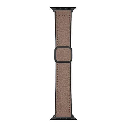 xDfind Litchi Texture Vegan Leather Magnetic Buckle Watch Band, For Apple Watch 42 / 44 / 45 / 46 / 49mm, For Apple Watch 38 / 40 / 41 / S11 42mm