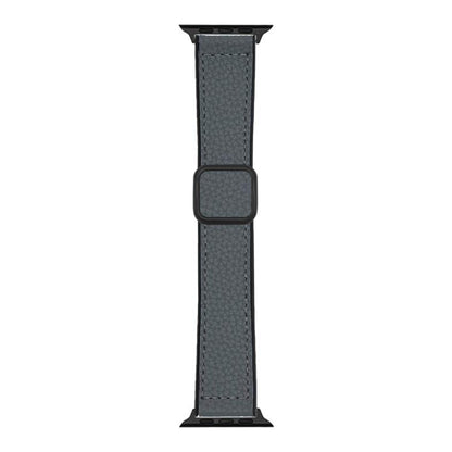 xDfind Litchi Texture Vegan Leather Magnetic Buckle Watch Band, For Apple Watch 42 / 44 / 45 / 46 / 49mm, For Apple Watch 38 / 40 / 41 / S11 42mm