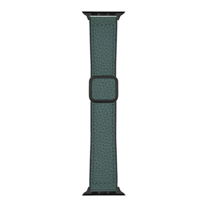 xDfind Litchi Texture Vegan Leather Magnetic Buckle Watch Band, For Apple Watch 42 / 44 / 45 / 46 / 49mm, For Apple Watch 38 / 40 / 41 / S11 42mm