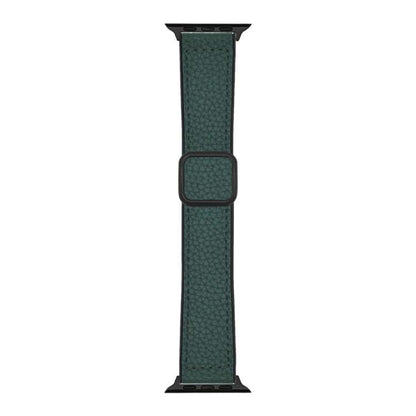 xDfind Litchi Texture Vegan Leather Magnetic Buckle Watch Band, For Apple Watch 42 / 44 / 45 / 46 / 49mm, For Apple Watch 38 / 40 / 41 / S11 42mm