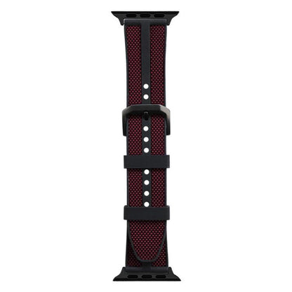 xDfind Flame Hybrid Nylon Braid Silicone Watch Band, For Apple Watch 42 / 44 / 45 / 46 / 49mm, For Apple Watch 38 / 40 / 41 / S11 42mm