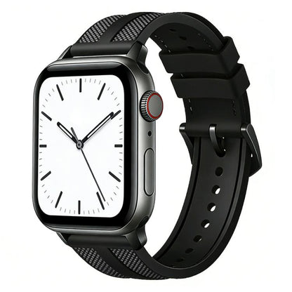 xDfind Flame Hybrid Nylon Braid Silicone Watch Band, For Apple Watch 42 / 44 / 45 / 46 / 49mm, For Apple Watch 38 / 40 / 41 / S11 42mm