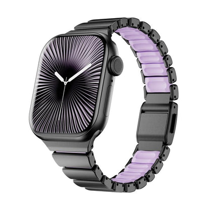 One-bead Waist Stainless Steel Norman Buckle Magnetic Watch Band, For Apple Watch 46mm / 49mm / 45mm / 44mm, For Apple Watch 42mm / 41mm / 40mm / 38mm