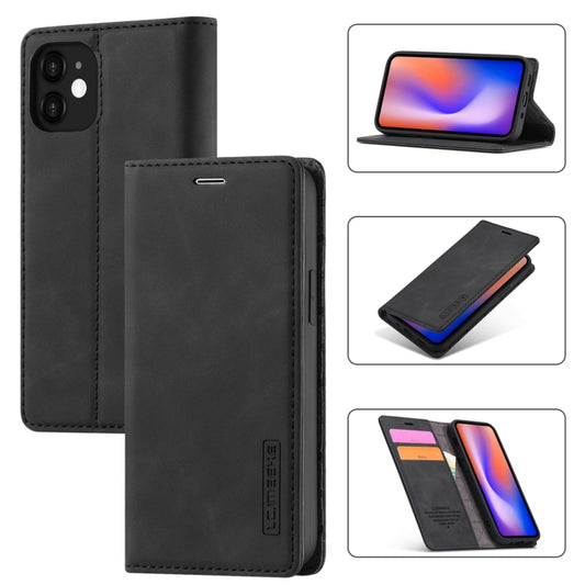 LC.IMEEKE Strong Magnetism Ultra-thin Horizontal Flip Shockproof Matte TPU + PU Leather Case with Holder & Card Slots & Wallet, For iPhone 12 mini, For iPhone 12 / 12 Pro, For iPhone 12 Pro Max, For iPhone XS / X, For iPhone 12 Pro, For iPhone XR