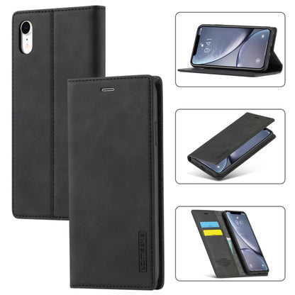 LC.IMEEKE Strong Magnetism Ultra-thin Horizontal Flip Shockproof Matte TPU + PU Leather Case with Holder & Card Slots & Wallet, For iPhone 12 mini, For iPhone 12 / 12 Pro, For iPhone 12 Pro Max, For iPhone XS / X, For iPhone 12 Pro, For iPhone XR      ...