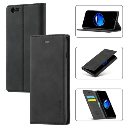 LC.IMEEKE Strong Magnetism Ultra-thin Horizontal Flip Shockproof Matte TPU + PU Leather Case with Holder & Card Slots & Wallet, For iPhone 12 mini, For iPhone 12 / 12 Pro, For iPhone 12 Pro Max, For iPhone XS / X, For iPhone 12 Pro, For iPhone XR      ...