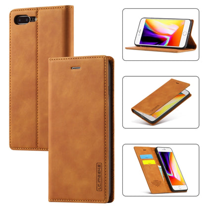 LC.IMEEKE Strong Magnetism Ultra-thin Horizontal Flip Shockproof Matte TPU + PU Leather Case with Holder & Card Slots & Wallet, For iPhone 12 mini, For iPhone 12 / 12 Pro, For iPhone 12 Pro Max, For iPhone XS / X, For iPhone 12 Pro, For iPhone XR      ...