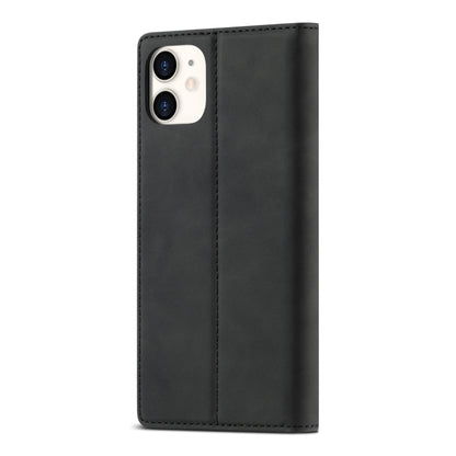 LC.IMEEKE Strong Magnetism Ultra-thin Horizontal Flip Shockproof Matte TPU + PU Leather Case with Holder & Card Slots & Wallet, For iPhone 11, For iPhone 11 Pro, For iPhone 11 Pro Max, For iPhone SE 2022 / SE 2020 / 8 / 7