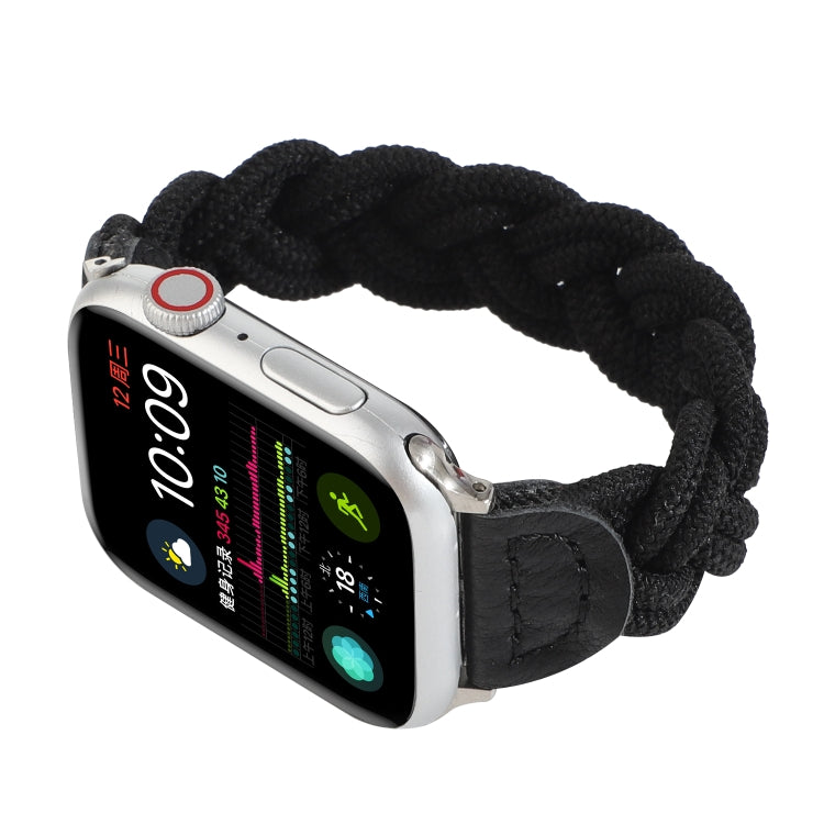 Elastic Woven Watchband For Apple Watch Series 6 & SE & 5 & 4 40mm / 3 & 2 & 1 38mm, 120mm, 130mm, 150mm